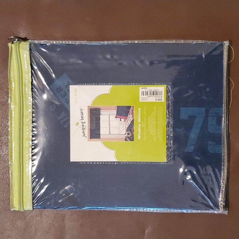 Jumping beans kids all star window  valance 62x15